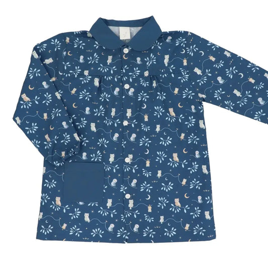 Blouse d’école boutonnée div motifs