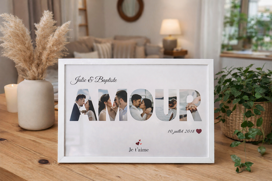 Cadre avec Lettre photo