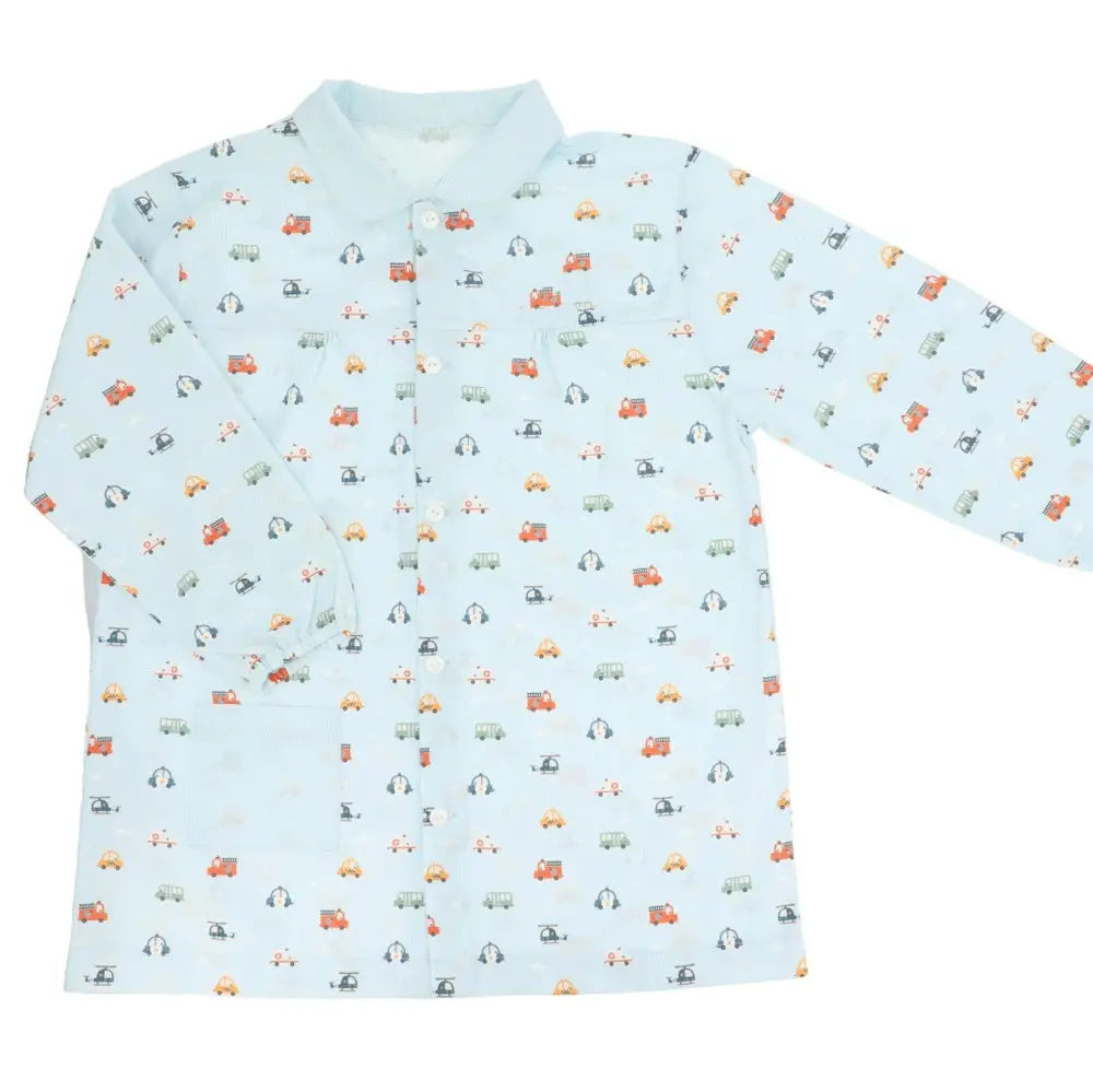 Blouse d’école boutonnée div motifs