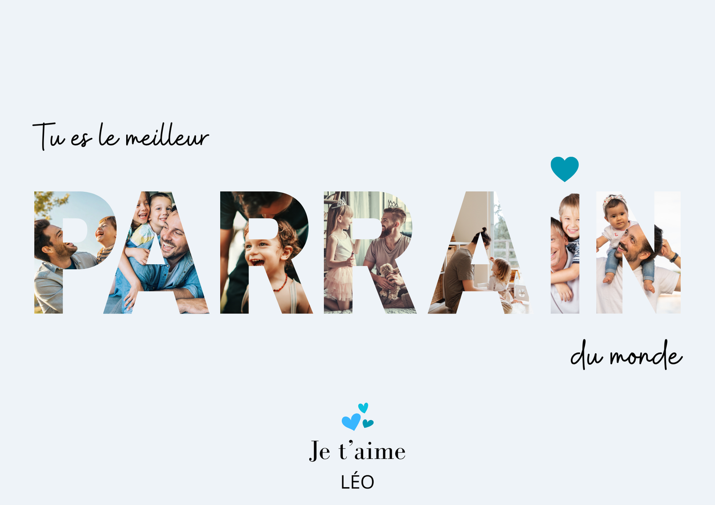 Affiche à personnaliser Lettre photo