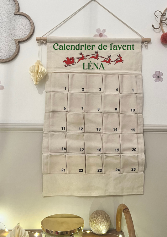 Calendrier de l'avent numéros noir