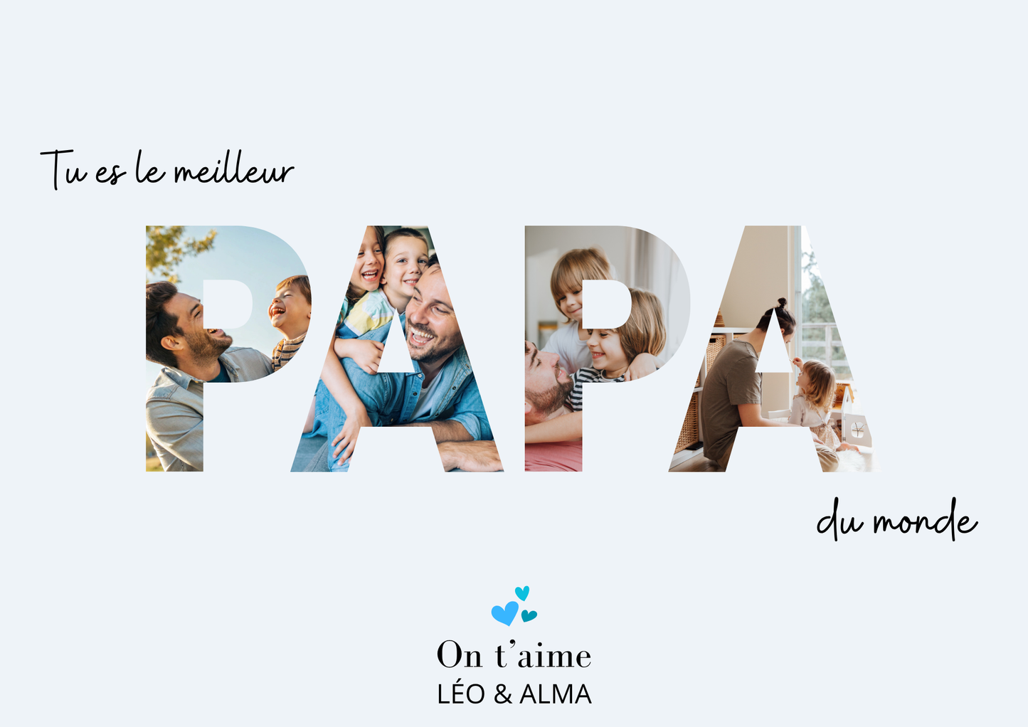 Affiche à personnaliser Lettre photo