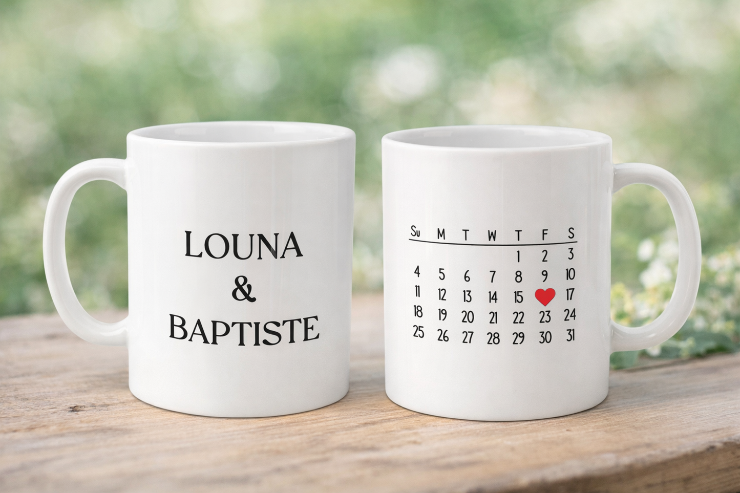 Mug "Notre date"