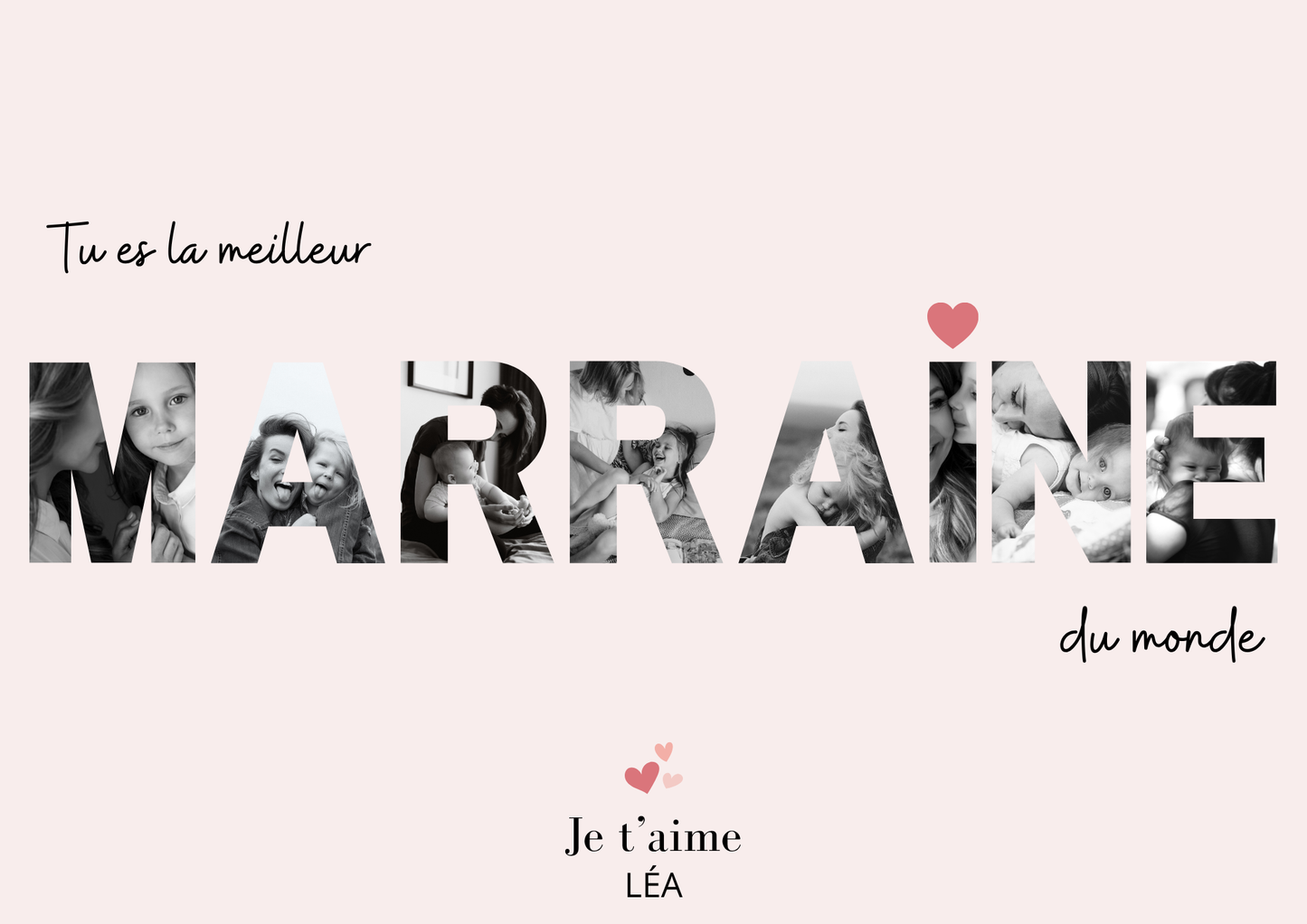 Affiche à personnaliser Lettre photo