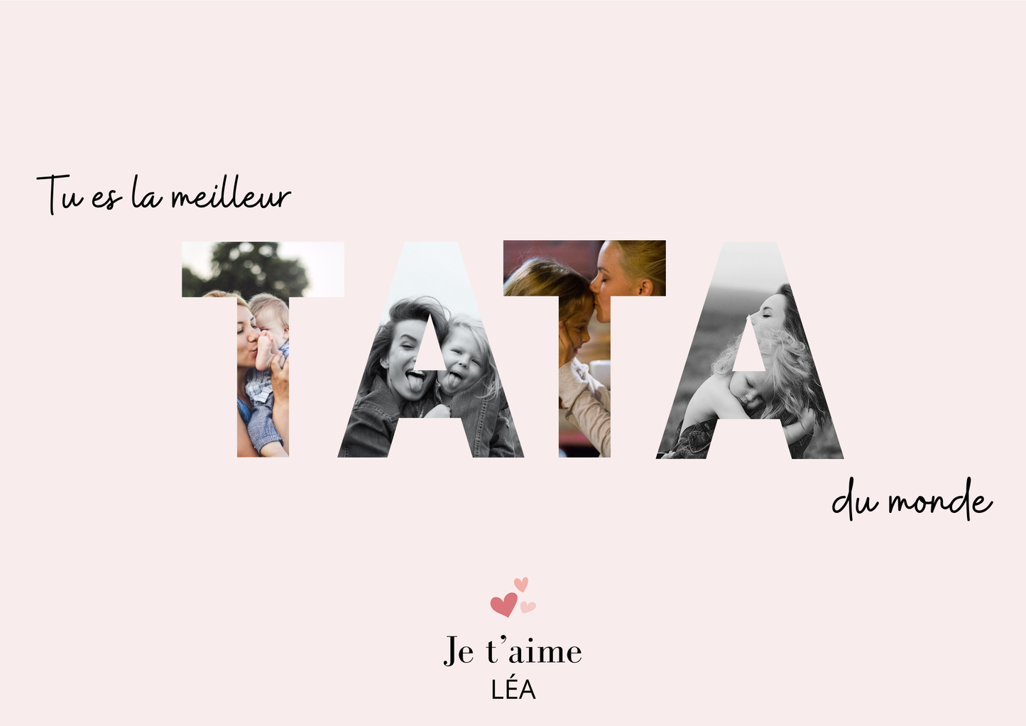 Affiche à personnaliser Lettre photo