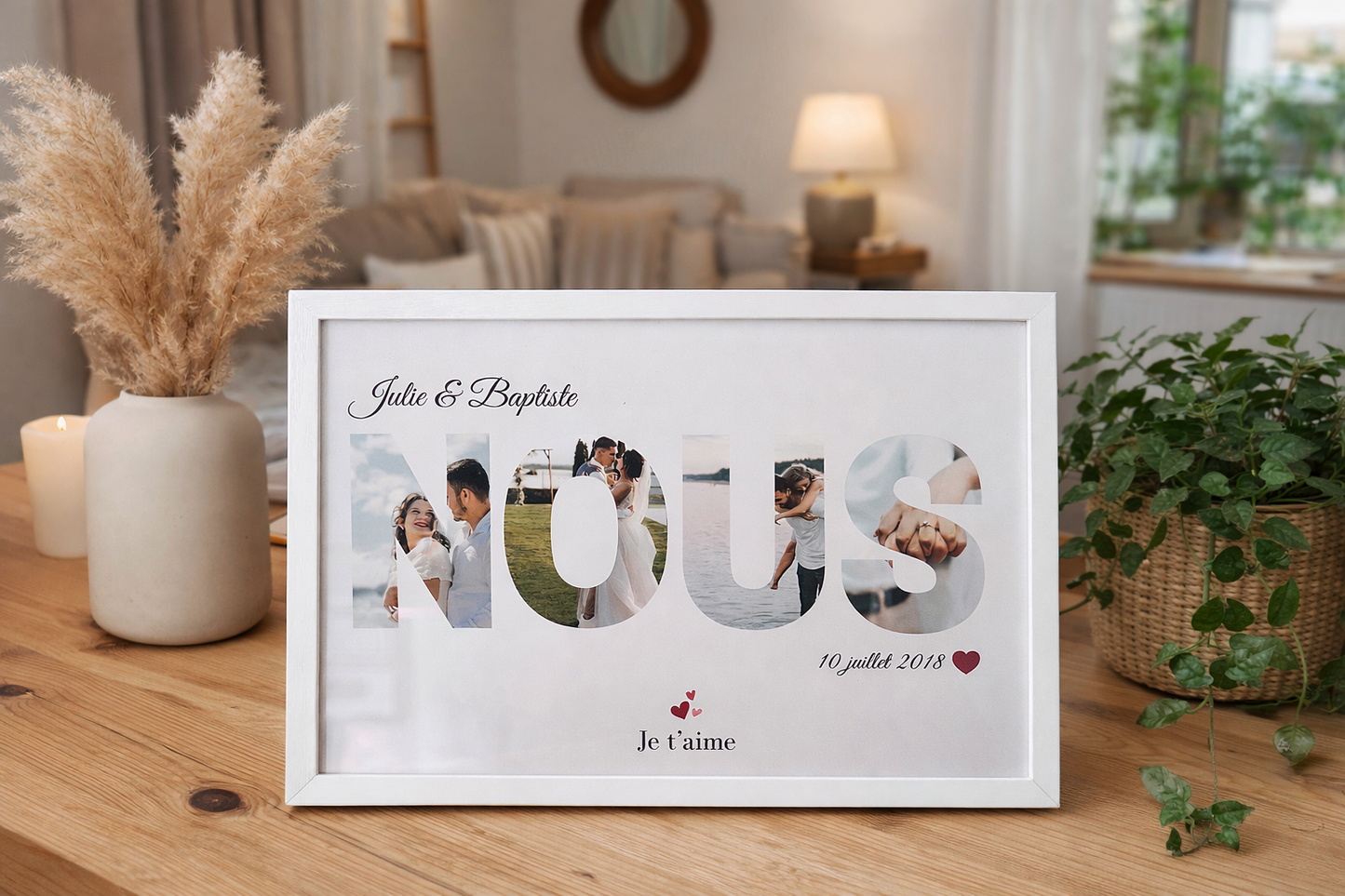 Cadre avec Lettre photo