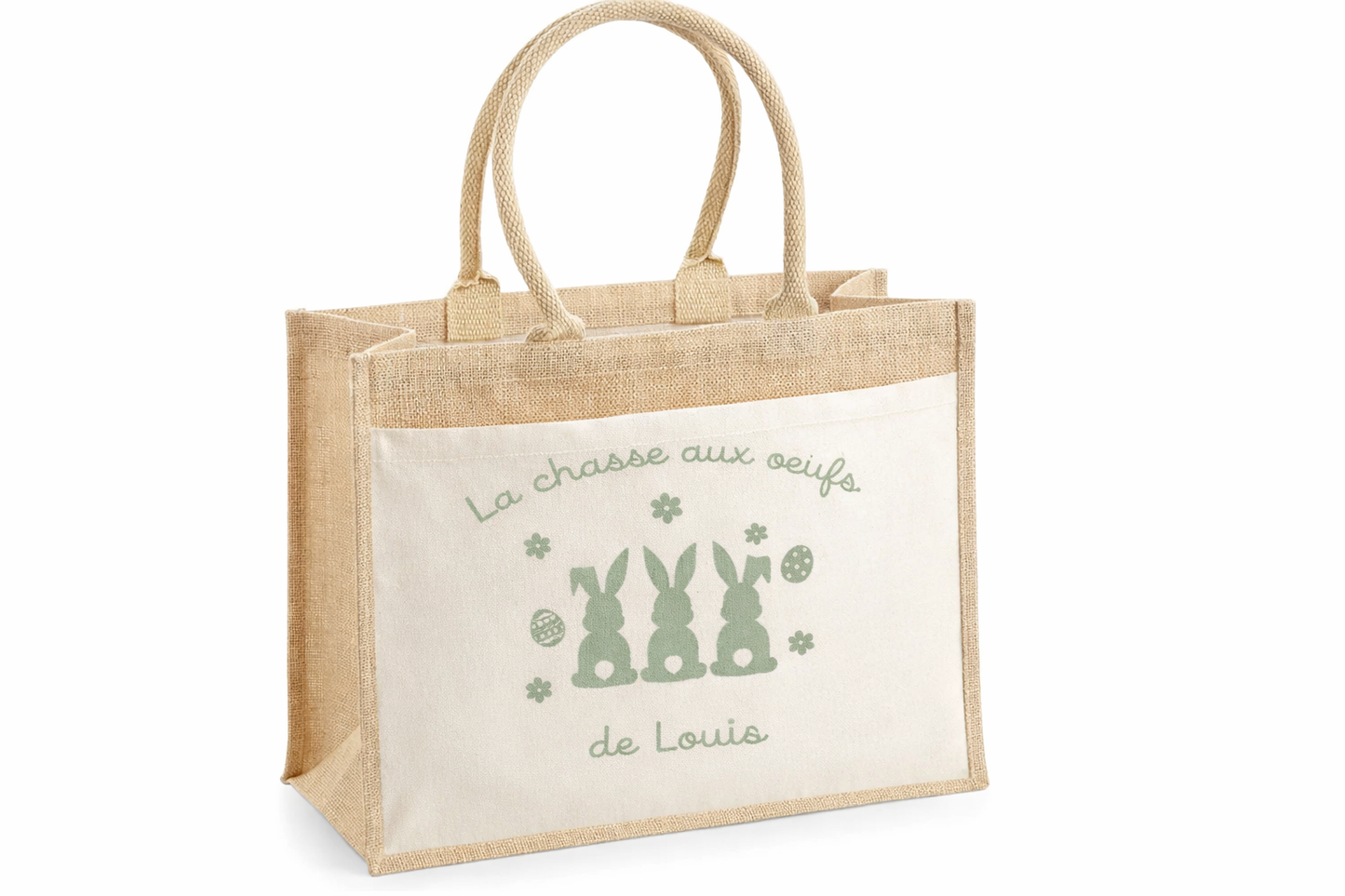 Sac chasse aux oeufs de pâques