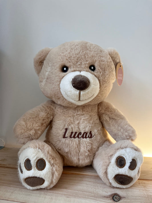 Ours en peluche personnalisable beige
