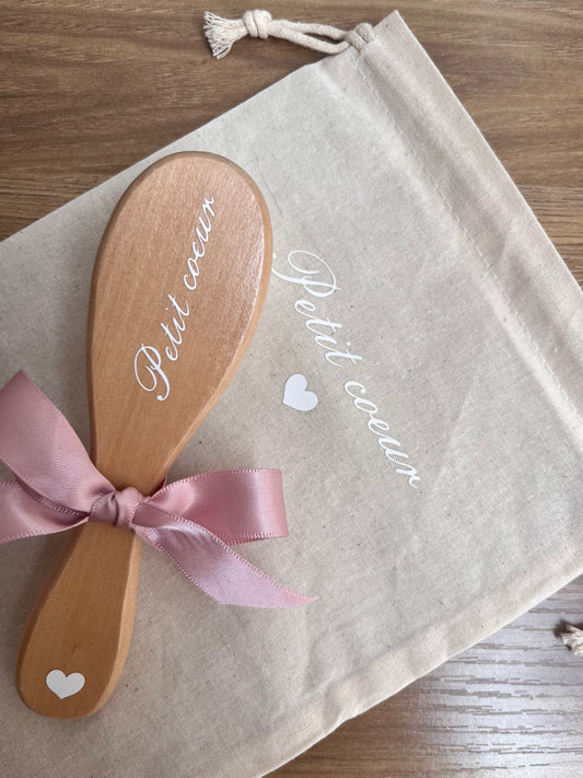 Brosse + pochon a personnaliser
