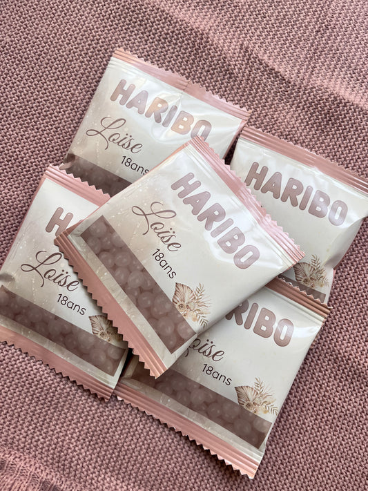 Sachets Haribo dragibus X10