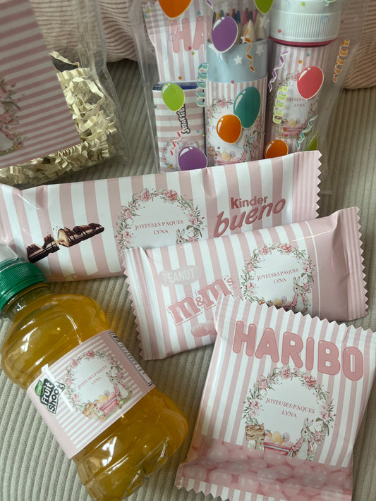 Sac de Pâques personnalisé – avec gourmandises et surprises
