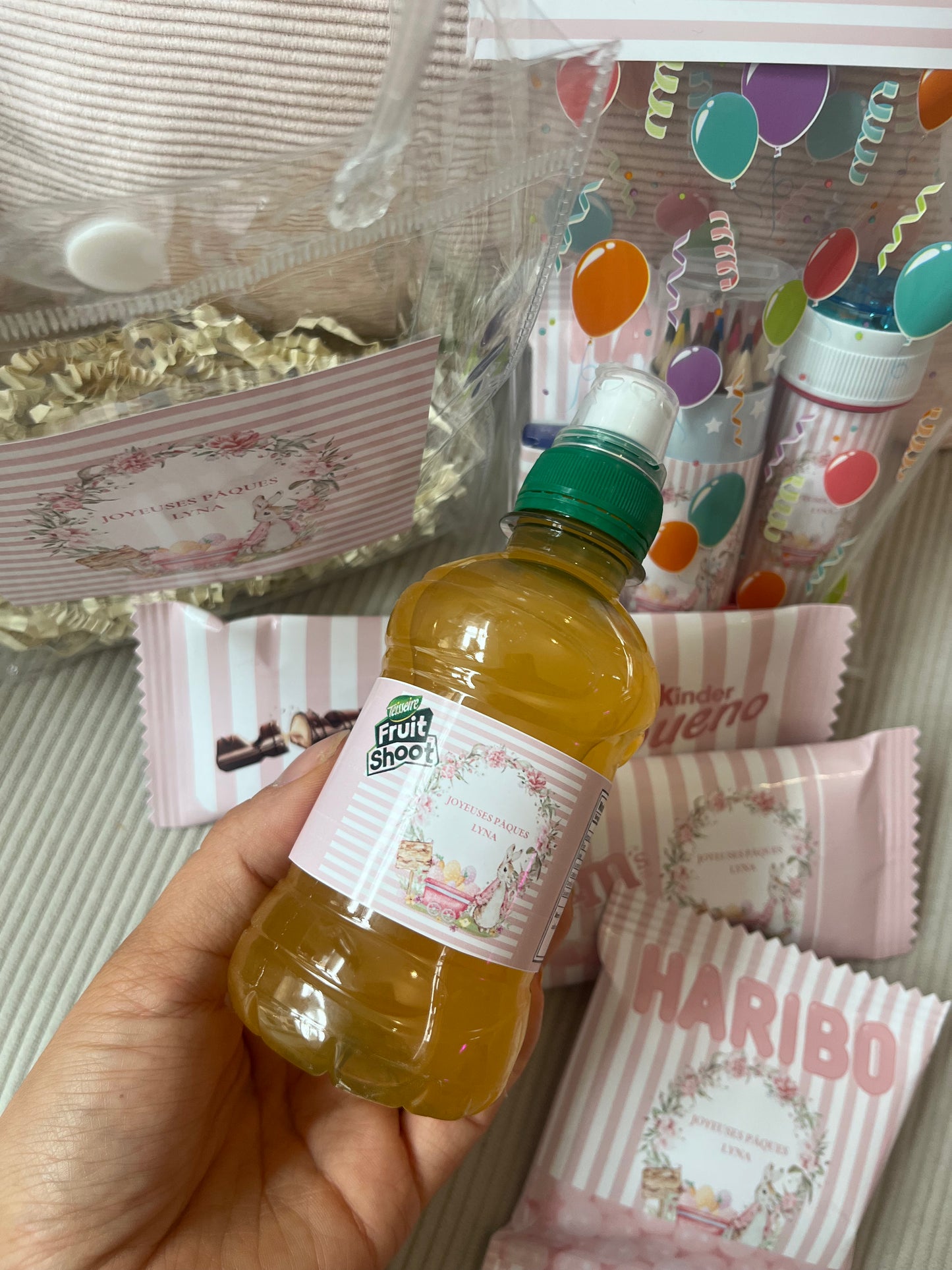 étiquettes pour bouteilles type Fruit Shoot