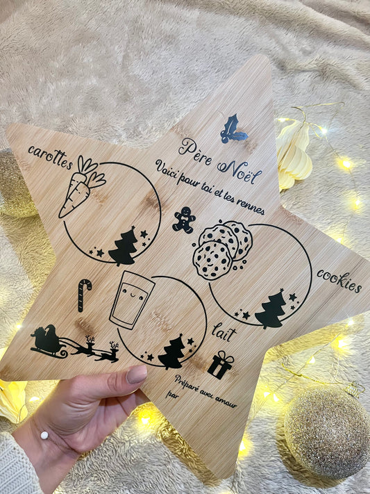 Planche pour le Père Noël étoile