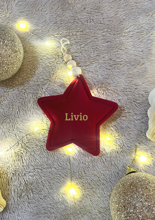 Étoile a suspendre rouge