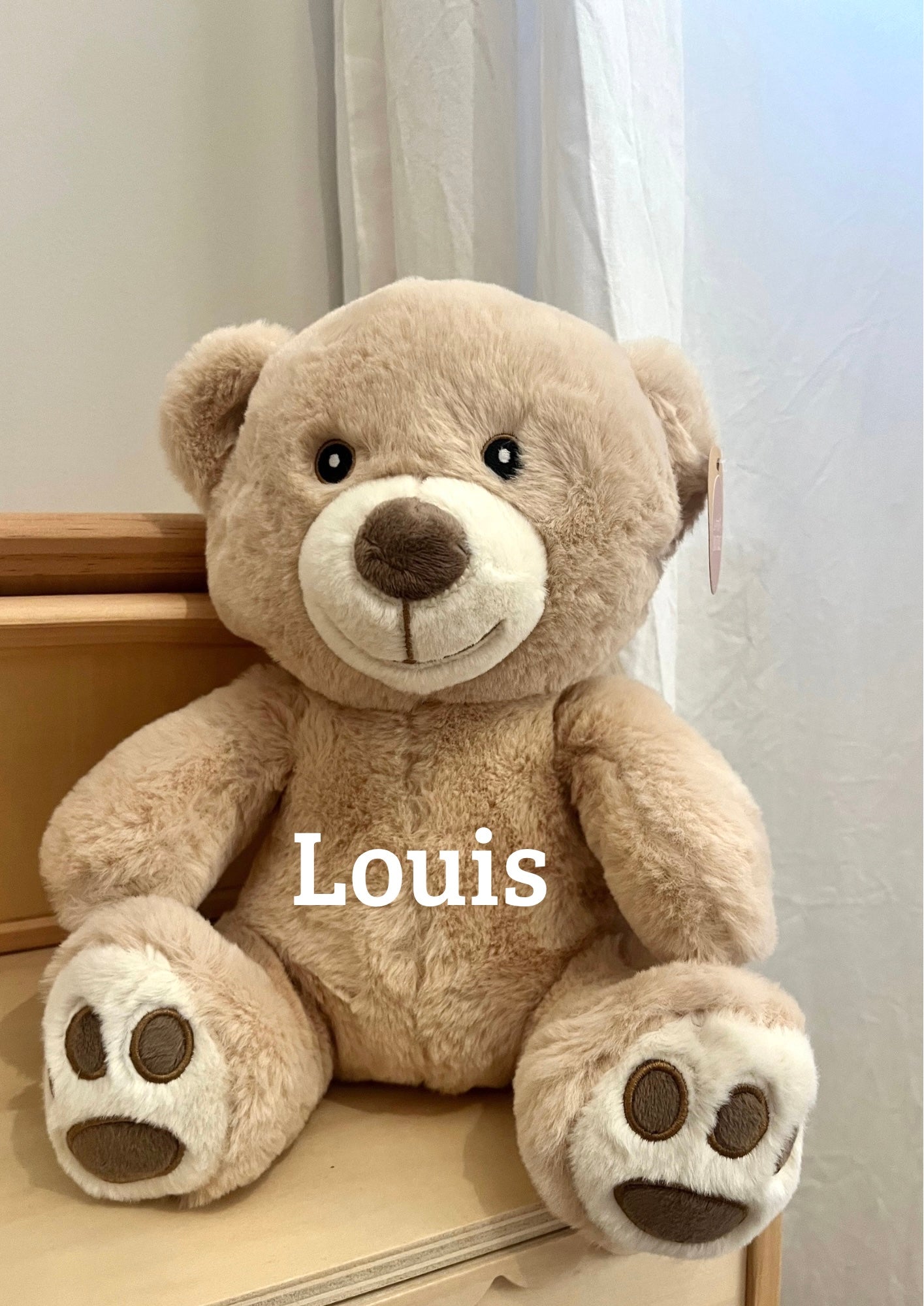 Ours en peluche personnalisable beige
