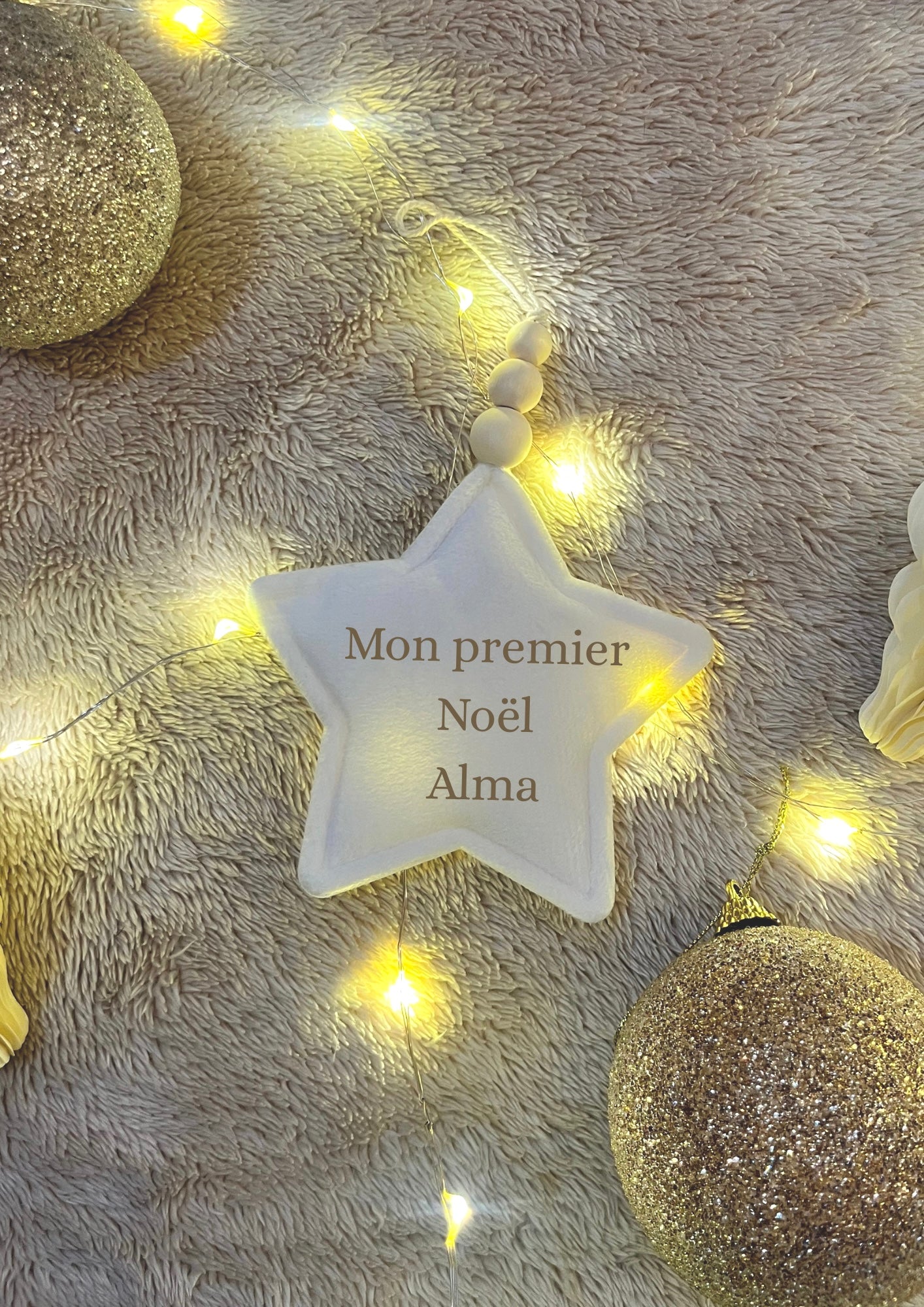 Étoile a suspendre blanche