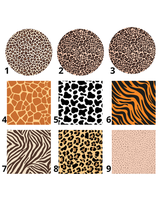 Pochette Coeur a motif animal